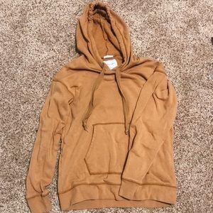Tan “Ahh-mazingly soft” American Eagle hoodie.